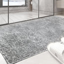 1 Tapete Banheiro Antiderrapante Absorvente 50x100 Oa Cl Cz Cor Cinza Claro Prata