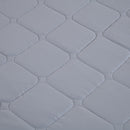 Colcha Cobre Leito King 3 Peças Percal 400 Fios Dupla Face Matelado Na Costura - Raraluz Casa - Cinza