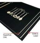 Tapete De Cozinha Kitchen Itens 3 Peças Antiderrapante Comprimento 120 cm Cor Preto Largura 34 cm