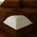 Capa Protetor De Colchão Elástico Queen Impermeável Casa Laura Enxovais Matelado Cor Marrom