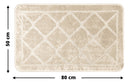 1 Tapete Banheiro Grego Antiderrapante Macio Ce Bg 40x60