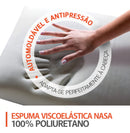Travesseiro Kit Nasa X 2 un Duoflex Altura 10cm Para Fronha 45x65cm Antiácaro Capa Malha 100% algodão