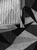 Jogo Tapetes Cozinha Antiderrapante Geométrico Sato Bicchiere Preto