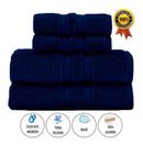 Jogo De Toalhas Banho Buddemeyer Algodão Egípcio 4 Peças Cor Azul-marinho