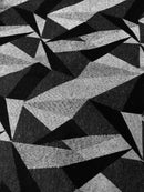 Jogo Tapetes Cozinha Antiderrapante Geométrico Sato Bicchiere Preto