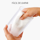 Kit 9 Potes Mantimentos Vidro Herméticos Com Tampa Bambu Alta Resistência Epsilon EPS-709