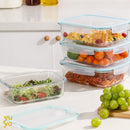 Kit 10 Pote De Vidro Marmita Hermético 640ml Freezer Fitness