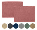 Kit 02 Tapete Banheiro Dedinho Macio Bolinha Antiderrapante Cor Rosé Lisa