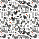 Toalha Mesa Termica Plastica Impermeavel Quadrada 4 Lugares Cor Estampadas Galinhas