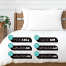 Kit 4 Travesseiros 50x70 Toque De Pluma Médio Antialérgico