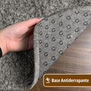 1 Tapete Banheiro Antiderrapante Absorvente 50x100 Oa Cl Cz Cor Cinza Claro Prata