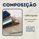 Tapete Piso 1000g/m² Banheiro Antiderrapante 50x75cm Premium