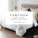 Edredom Casal 400 Fios Toque De Pluma Dupla Face