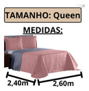 Kit Cobre Leito Queen 3 Peças Tecido Matelassê Completo Jogo