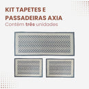 Kit 3 Peças Tapetes E Passadeira Axia Luxo Tear Para Cozinha